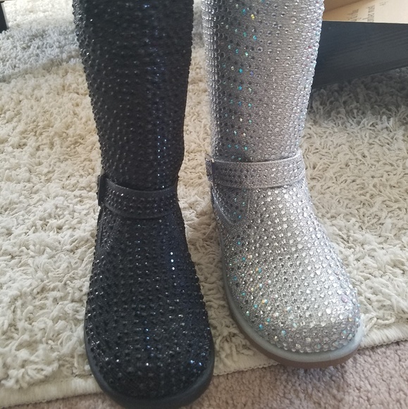 Blinged bedazzled kids boots - Picture 3 of 4